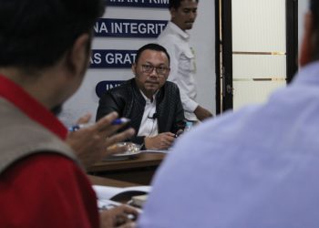 Kepala BPN Kota Depok Indra Gunawan memimpin langsung rapat kajian Tol Depok Antasari Selasa 29 Agustus 2023.