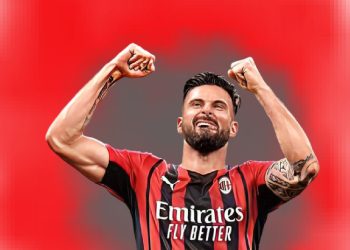 Olivier Giroud pemain AC Milan