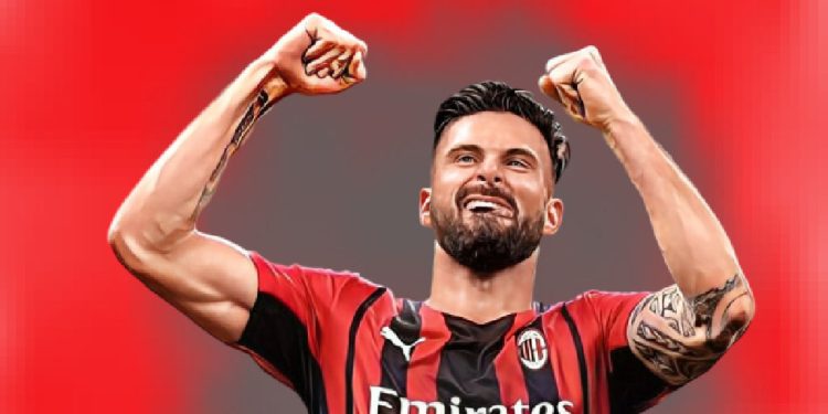 Olivier Giroud pemain AC Milan