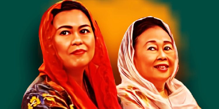 Yenny Wahid dan Sinta Nuriyah istri Presiden ke-4 RI (Alm) Abdurrahman Wahid (Gus Dur)
