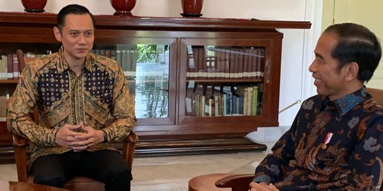 AHY bertemu presiden jokowi