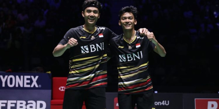 Ganda putra Indonesia peringkat ke 12 dunia Bagas MaulanaMuhammad Shohibul Fikri menjadi runner up turnamen BWF Super