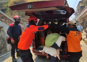Kebakaran Melanda Hutan di Lereng Gunung Merbabu Jawa Tengah
