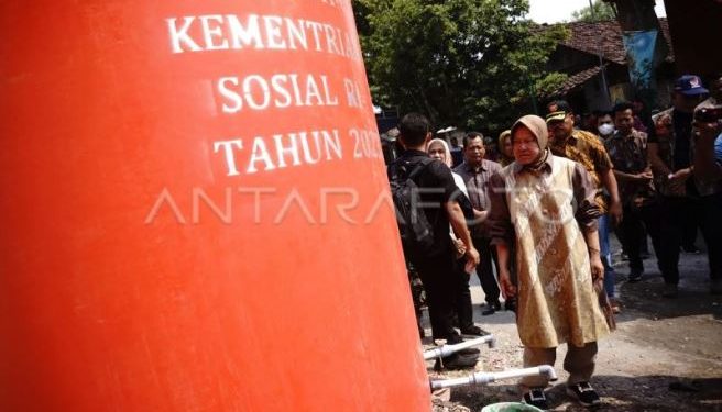 155 KK Dan 300 Jiwa Terdampak Kekeringan, Kemensos Bangun Sumur Bor Di Wilayah Krisis Air Bersih Di Jombang
