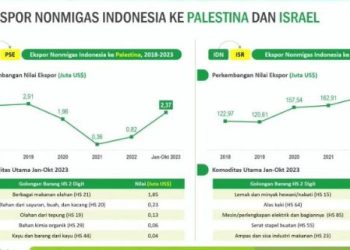 BPS: Perdagangan Indonesia tidak terkena dampak dari perang Israel dan Palestina