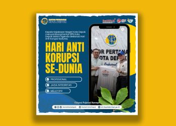 Kepala BPN Kota Depok Indra Gunawan menerima kunjungan kerja Kajari Kota Depok Silvia Desty Rosalina dalam rangka Hari Anti Korupsi Sedunia, Jumat, 8 Desember 2023. (Foto BPN Kota Depok)