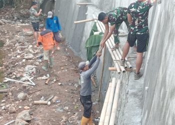 Kebut ! Giat Fisik Pembangunan Turap TMMD Ke-121 Kota Depok