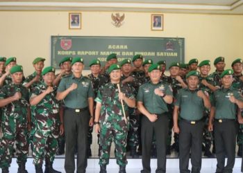 Dandim 0913/PPU Letkol Inf Arfan Affandi Pimpin Acara Korps Raport Pindah Satuan