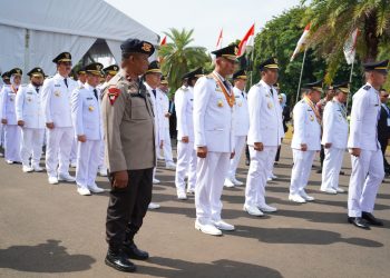 Presiden RI Lantik 481 Pasangan Kepala Daerah, Brimob Hadir Membantu Prosesi Jalannya Pelantikan
