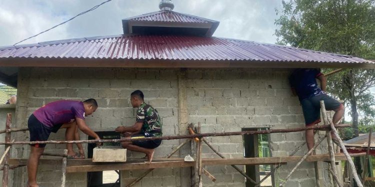 Satukan Hati, Perindah Musholla, Ramadan Ceria Satgas Yonzipur 5/ABW