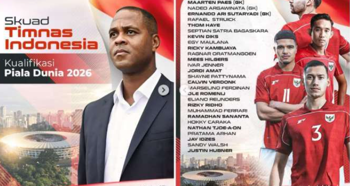 Erick Thohir Umumkan 27 Pemain Timnas Indonesia untuk Kualifikasi Piala Dunia 2026