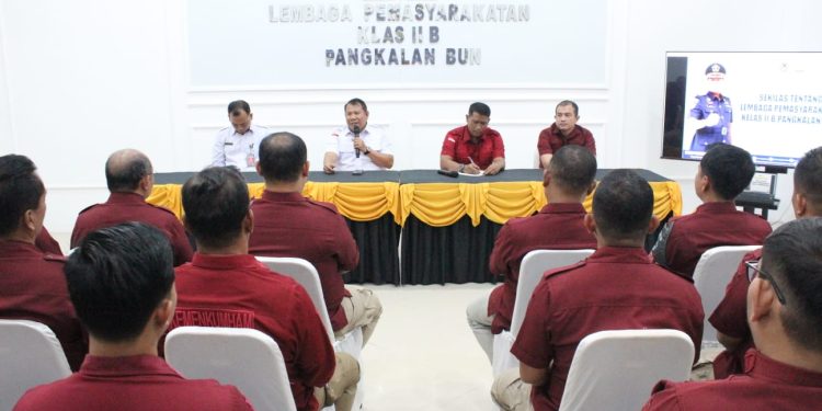 Penguatan SDM Pemasyarakatan, Kepala Kanwil Ditjen PAS Kalteng Beri Arahan di Lapas Kelas IIB Pangkalan Bun