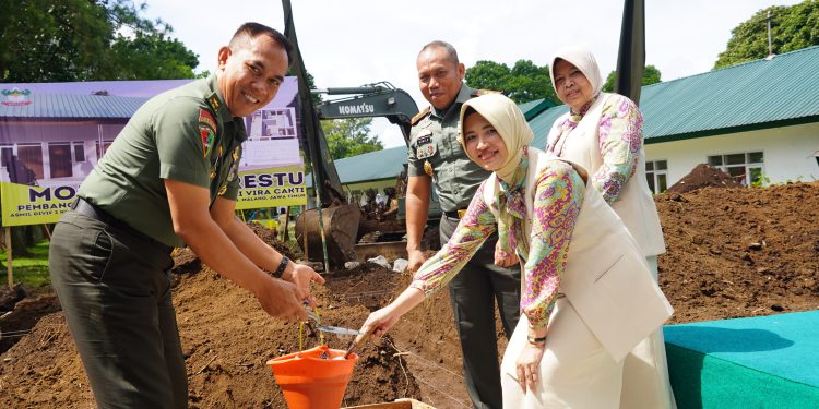 Groundbreaking Pembangunan Sekolah PAUD di Madivif 2 Kostrad