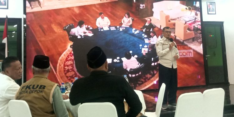 Imam Musanto Hadiri Nobar Wawancara Presiden Prabowo di Depok