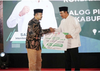 Mensos Serahkan Santunan Kematian Korban Tertimpa Pohon saat Salat Ied di Pemalang