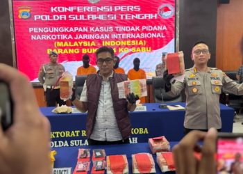 Polisi Gagalkan Peredaran 24 Kg Sabu di Palu, 3 Pelaku Ditangkap