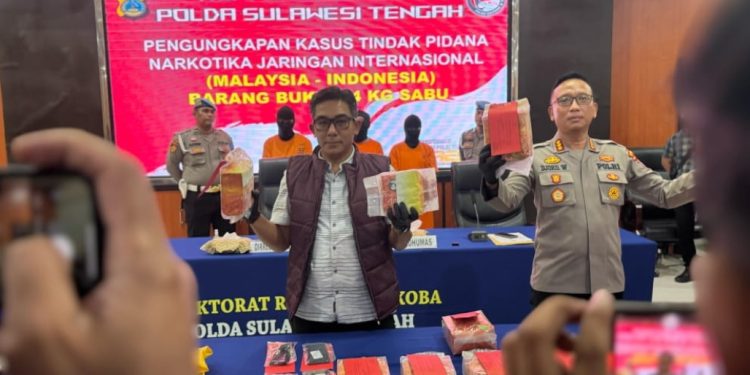 Polisi Gagalkan Peredaran 24 Kg Sabu di Palu, 3 Pelaku Ditangkap