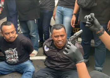 Operasi Brantas Jaya 2025 polisi Depok bekuk 7 preman, dua bawa senjata api, Kamis (15/5/2025)