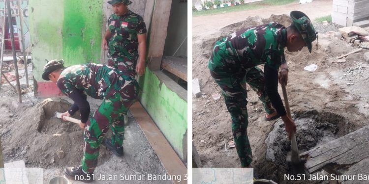 Hari Kedua TMMD 2025: Rumah Ibu Nanih Mulai Dipugar TNI di Cimanggis