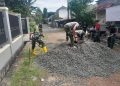 Satgas TMMD Kejar Target Fisik: Cor Jalan, Bangun Drainase, dan Bedah RTLH di Harjamukti