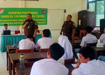 Cegah Radikalisme Sejak Dini, Satgas TMMD 124 Hadir di Tengah Pelajar SMAN 7 Depok