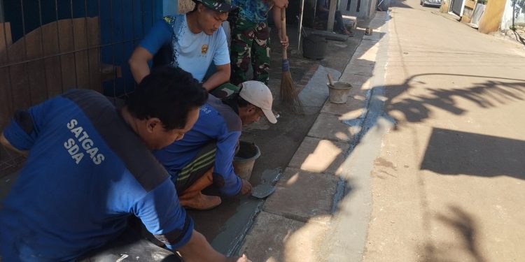 Pembangunan RTLH dan Infrastruktur TMMD ke-124 di Depok