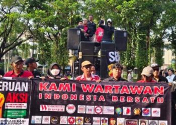 26 Organisasi Pers dan Advokat Demo di Mako Polres Metro Bekasi, Ini 4 Poin Tuntutannya