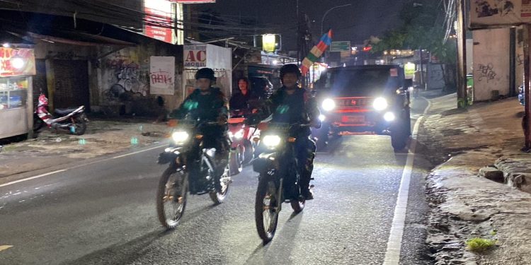 Patroli Malam TNI di Sawangan Depok Lancar, Jaga Objek Vital Nasional