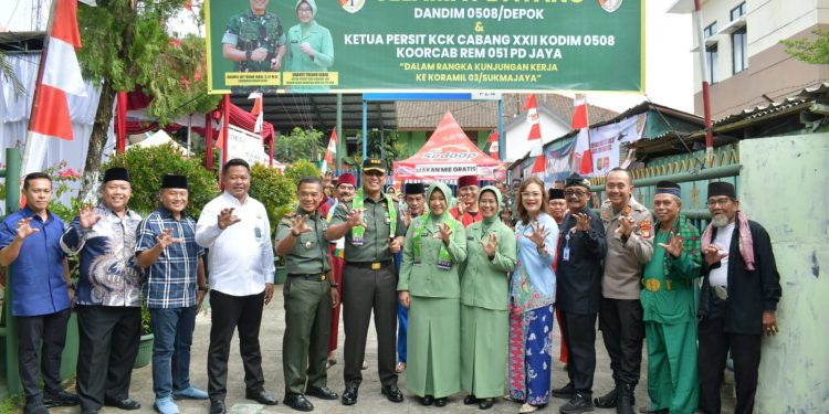 Dandim 0508/Depok Kunjungi Koramil 03/Sukmajaya, Tegaskan Sinergi TNI dan Masyarakat Wujudkan Ketahanan Wilayah