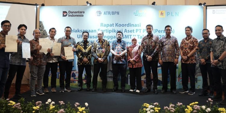 Rapat Koordinasi Pelaksanaan Sertifikasi Aset Semester II Tahun 2025 yang diselenggarakan oleh Kantor Wilayah (Kanwil) Badan Pertanahan Nasional (BPN) Provinsi NTB bersama PT PLN (Persero) UIP Nusa Tenggara di Lombok Barat, pada 30 - 31 Oktober 2025.