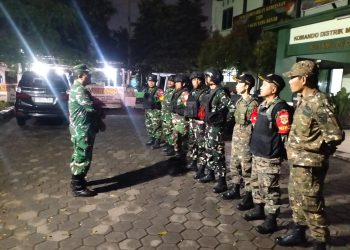 Patroli Malam Akhir Pekan, Koramil Cimanggis dan Polres Jaga Kondusivitas