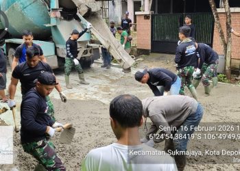 Infrastruktur Lingkungan Diperkuat, TMMD Depok Fokus Pengerasan Jalan