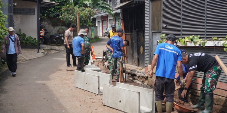 Satgas TMMD Perkuat Infrastruktur Lingkungan Lewat Pembangunan Drainase