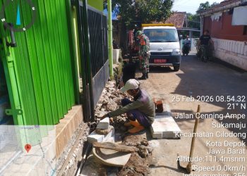 Cuaca Cerah Dukung Pekerjaan, TMMD Sukamaju Berjalan Aman dan Lancar