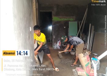 Program RTLH TMMD Depok Melesat, Rumah Warga Hampir Rampung