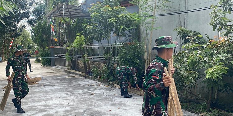Kolaborasi TNI-Polri dan Warga, Pengerasan Jalan TMMD Capai 81 Persen