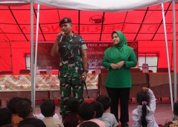 PUSSENKAV Salurkan Ratusan Perlengkapan Sekolah dan Gelar Trauma Healing bagi Anak Korban Banjir di Langkahan