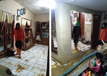 Sungai Cijurai Meluap, 110 Rumah di Desa Andamui Kuningan Terendam Banjir