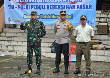 Dandim Depok Pimpin Aksi Bersih Pasar, Wujudkan Kota Sehat dan Asri