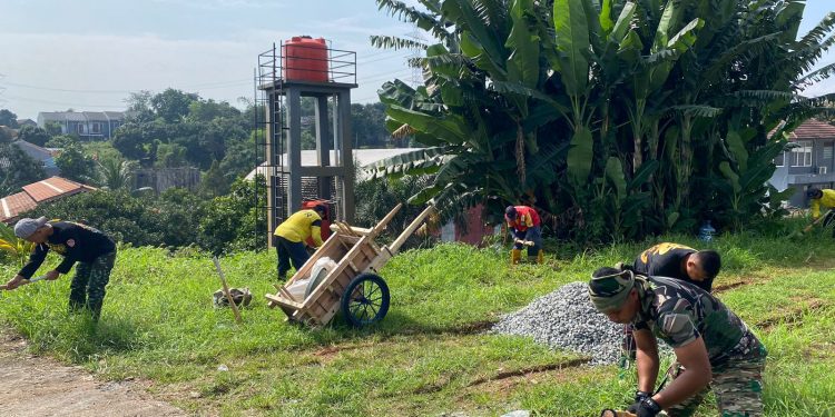 Pengerasan Jalan GDC Gardenia Jadi Prioritas TMMD Ke-127 Depok