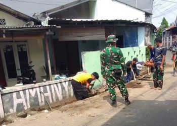 TMMD Ke-127 Kodim 0508/Depok Bangun Drainase 200 Meter, Antisipasi Genangan dan Banjir di Cimanggis