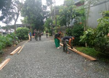 Kodim 0508/Depok Kebut Pengerasan Jalan di Hari Kedua TMMD 2026