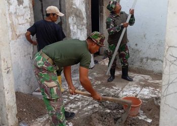 TMMD Ke-127 Rehab Tiga RTLH di Sukamaju, Progres Capai 35 Persen