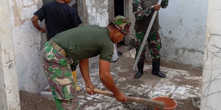 TMMD Ke-127 Rehab Tiga RTLH di Sukamaju, Progres Capai 35 Persen