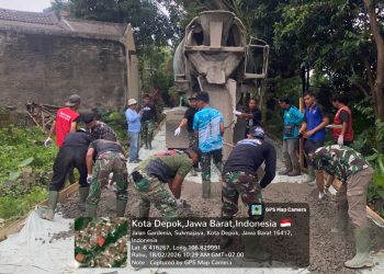 Progres 40 Persen, TMMD 127 Perkuat Infrastruktur Lingkungan Depok