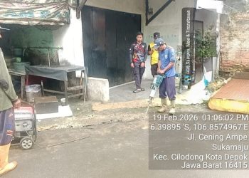 Saluran Air Udite 30x43 Cm TMMD Depok Masuki Progres 40 Persen