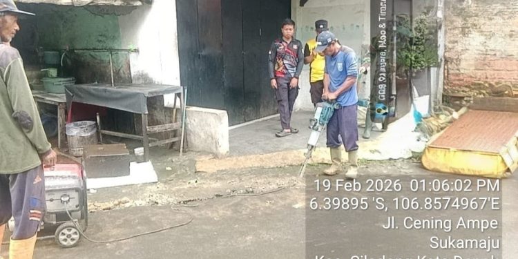 Saluran Air Udite 30x43 Cm TMMD Depok Masuki Progres 40 Persen