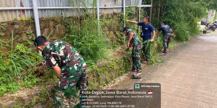 Bahu-Membahu di Gardenia, Satgas TMMD Pererat Silaturahmi