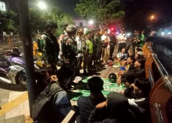 Danramil 01/Panmas Turun Langsung, Objek Vital Disisir Hingga Dini Hari