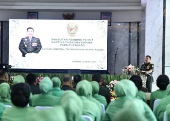 Danpusterad Bersama Ketua Persit KCK Pusterad Hadiri Peringatan HUT ke-80 Persit KCK